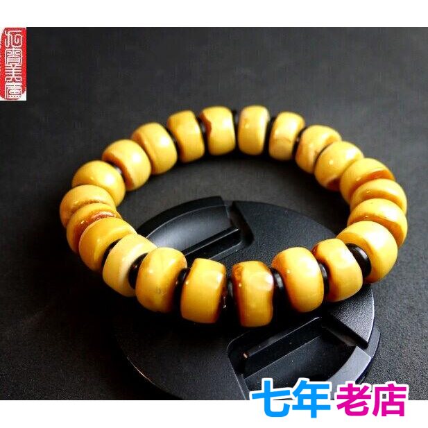 波兰琥珀老蜜蜡算盘手串促销优惠