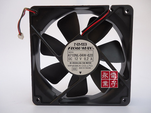 12025 12V 0.20A 原装 04W 美蓓亚 4710NL B20 日本NMB