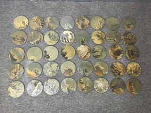 易水砚水藻化石杯托壶承杯垫厂家直销特价中式圆形茶桌紫砂紫砂壶