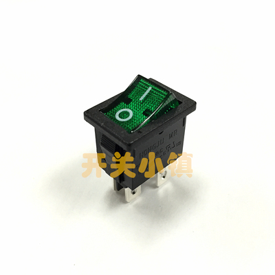HONGJU台湾宏聚进口船型开关 MR-6-210-C5L-BG KCD1-104N 4脚2档