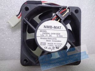 04W B29 B50 NMB 12V 2406NL 6020 双滚珠变频器风扇 6厘米