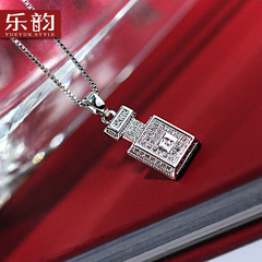 Music jewelry Korea clothes the perfume bottle short clavicle ladies necklace pendant chain accessories small lock pendant women