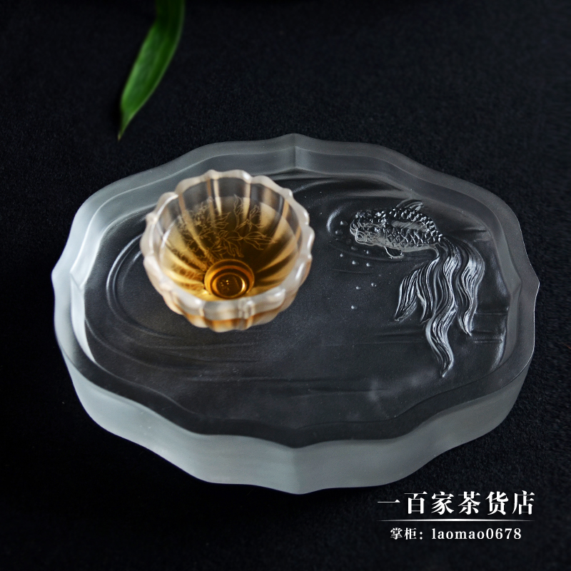 梁明毓茶具茶会琉璃鱼歌壶承茶器
