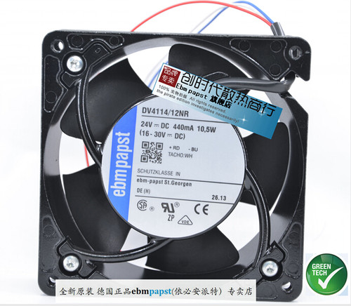 全新原装德国Ebmpapst风扇专售DV4114/12NR 12038 24V 10.5W保5年