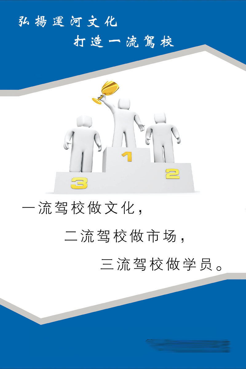 641办公装饰海报展板素材979驾校文化宣传标语