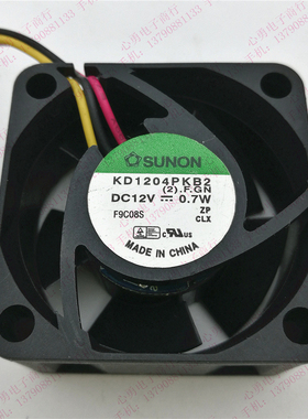 原装台湾SUNON/建准 KD1204PKB2 DC12V 0.7W 4020 交换机散热风扇