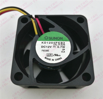 原装台湾SUNON/建准 KD1204PKB2 DC12V 0.7W 4020 交换机散热风扇