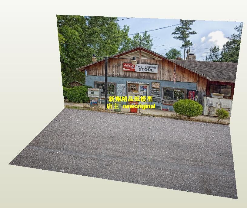 1比12 18街道建筑修车厂停车库仓库停车场兵人车模汽车场景模