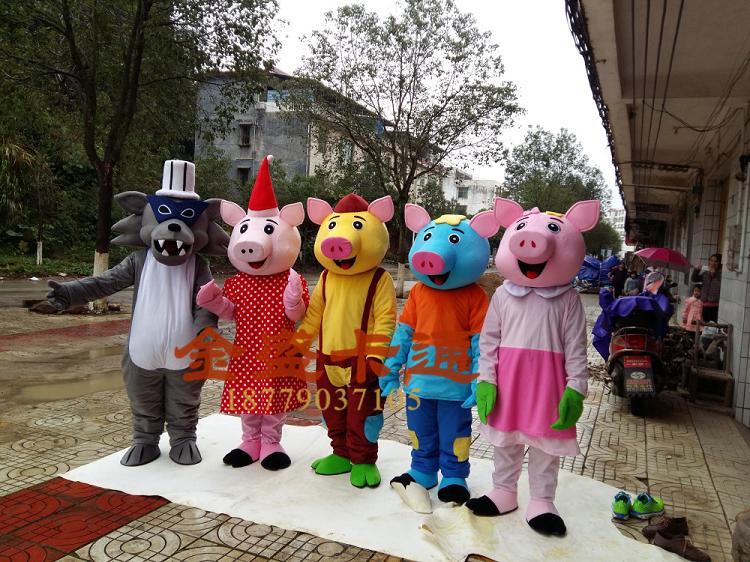 猪卡通人偶服动漫玩偶道具定制