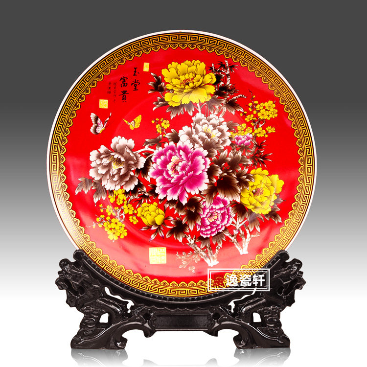 多款景德镇陶瓷挂盘坐盘客厅电视背景墙装饰摆件青花瓷家居装饰品