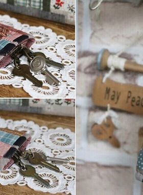 只卖图纸手工布艺DIY 实物1:1图纸 t082 可爱娃娃钥匙包