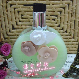 包邮 正品亚卡娜诱惑女孩香水身体乳~绿色香水香型 400ml