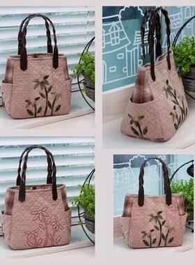 只卖图纸手工布艺DIY 实物1:1图纸 t124 小花大包  不是成品