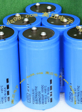 进口 原装 拆机 产地美国 NIPPON CHEMI-CON 60V 28000uF 电容