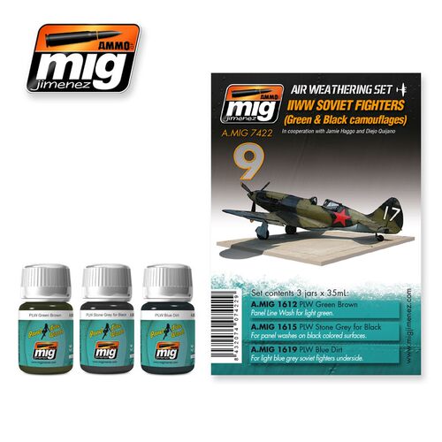 钢铁苍穹 AMMO MIG 7422 二战苏联战机旧化套装