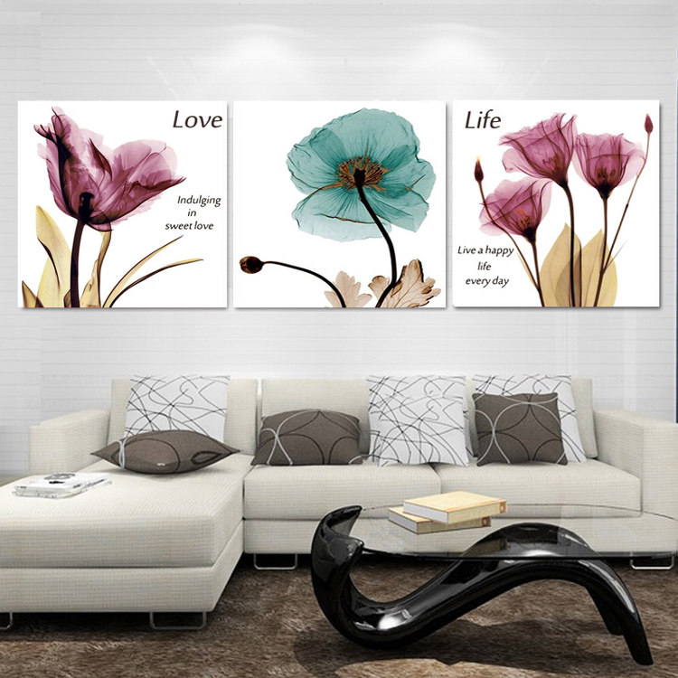 Mona Lisa new pattern printing Cross stitch a living room bedroom flowers and plants blue Poppy Triptychin the Home Fabric , Stitch &amp; Tools Accessories , Cross Stitch Kit  category - from Buy2taobao.com to provide professional Taobao agent buy service