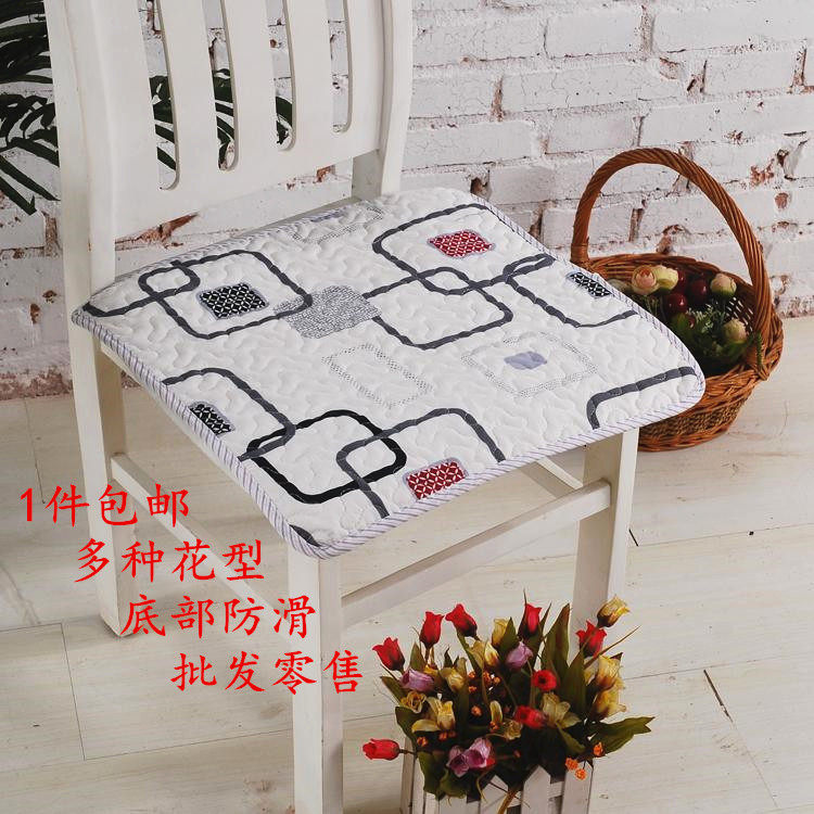 【天天特价】四季椅子垫欧式坐垫田园布艺餐椅垫绗缝座垫机洗包邮