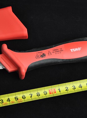美国腾迈TEMO   8”/200mm绝缘电工刀(勾形刃)  TMNS50-12003H