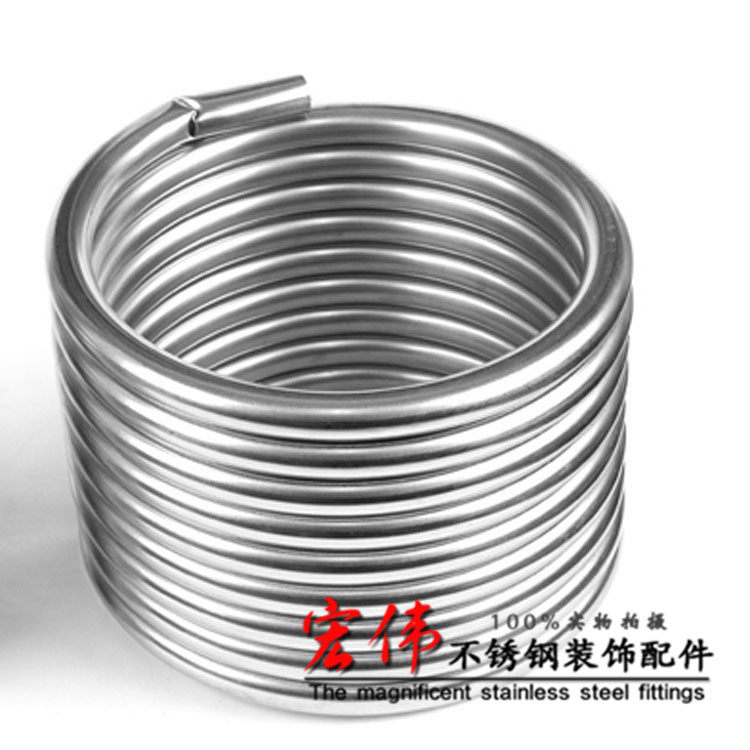 201/304不锈钢装饰配件弹簧圈 不锈钢防盗网花窗花装饰不锈钢弯圈
