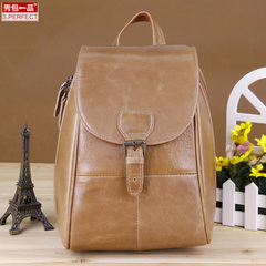 Show packs a first layer leather backpack leather bag Korean version 2015 winter new fashion shoulder bags