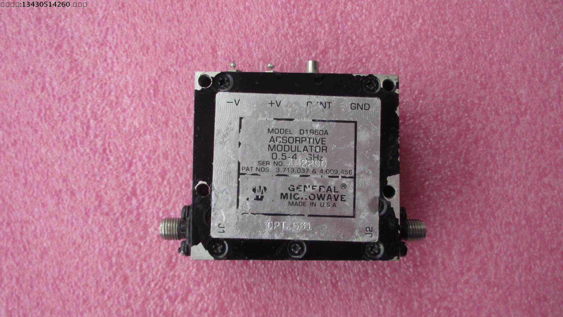 gm进口 d1960a 0.5-4ghz sma absorptive modulator 吸收调制器