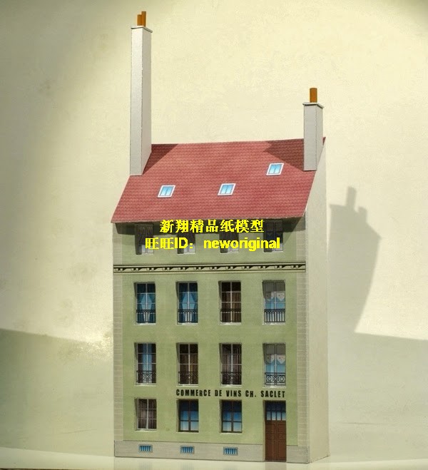 1比64 43街道商店建筑系列1 公寓楼居民楼 汽车场景 车模场景模型