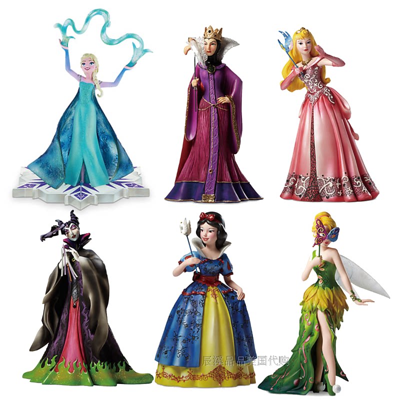 代购disney/迪士尼 美国代购 迪士尼叮当爱莎睡美人白雪公主雕塑