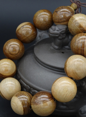 沉香金丝檀木非洲文玩手链念珠