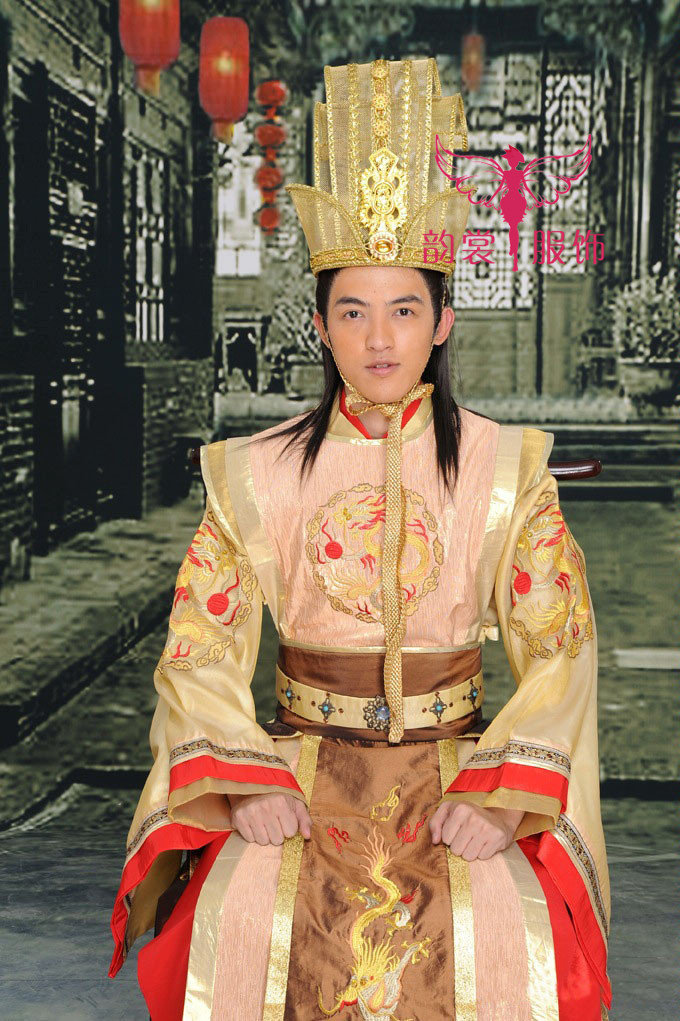 男古装帽子 古装发冠帽影楼cos写真 汉服唐朝古装头饰皇帝帽子