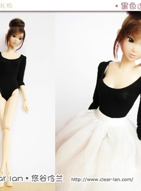 [M-200908-39]黑色连身打底衣/momoko OB FR娃衣