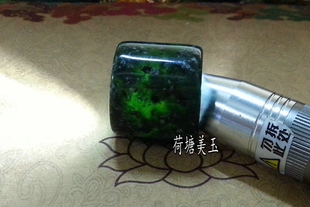 天然正品墨绿玉扳指 黑扳指 黑玉石磁石保健指环男款复古促销特价