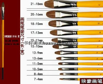 狼毫水粉笔水彩笔颜料画笔艺贝欧