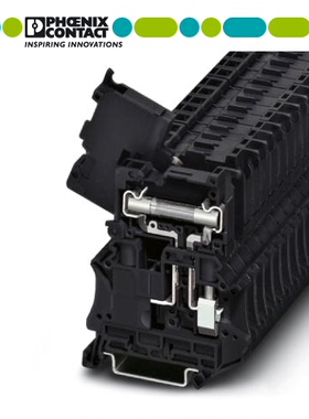 正品菲尼克斯 UT6-HESI(6.3*32)通用分断式保险丝端子 黑3046401