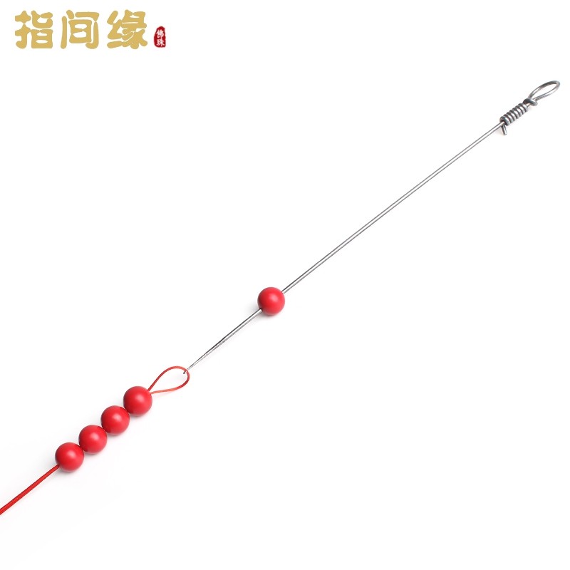 文玩穿珠穿线工具大钩针穿手串佛珠佛头三通散珠子串珠钩子配件