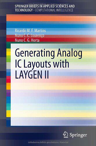 【预订】Generating Analog IC Layouts with LA...