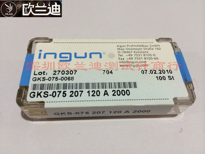 ingun英钢针GKS 075-207-120 A2000 1.01MM测试针台湾英钢探针