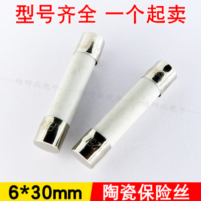 6*30mm陶瓷保险丝管 30A F30AL250V 保险丝 6×30陶瓷熔断器 防爆