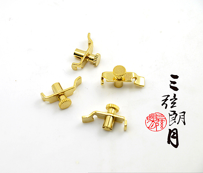 【三弦朗月】专业二胡微调 金色 精制不锈钢  1副2只