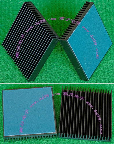 50.2x45x8.5 黑色 散热器 带导热垫 铝合金 散热片