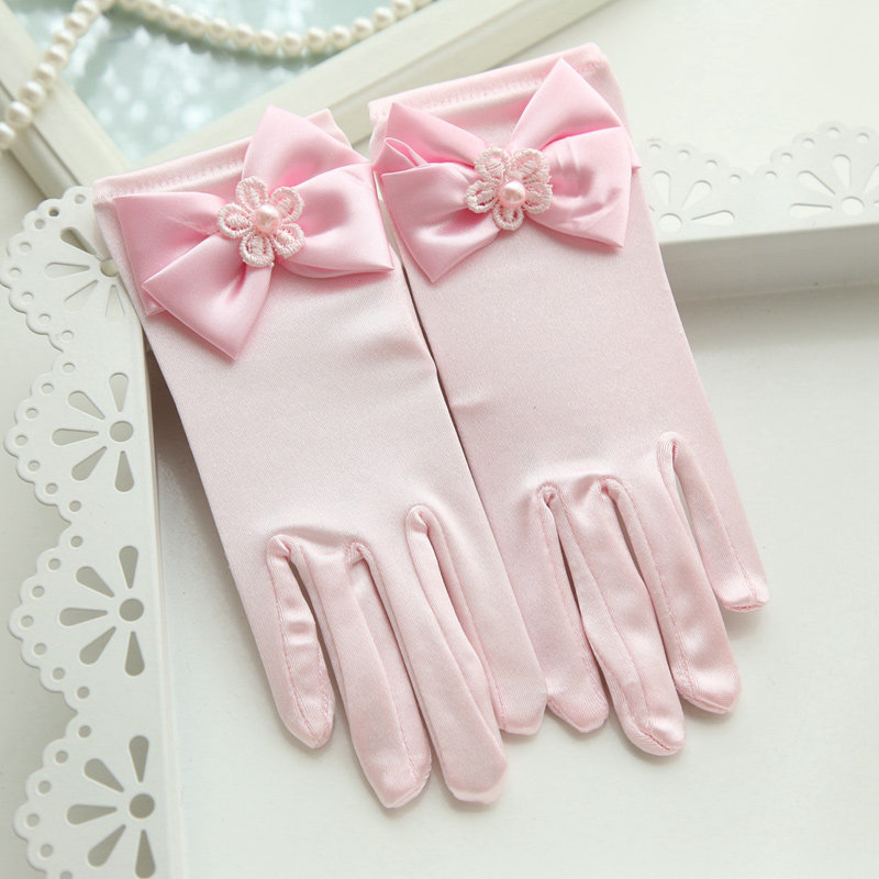 Gants pour fille en satin - Ref 2150245 Image 1