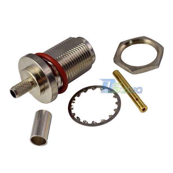 N-KY-3 23牙长 N母头带防水圈 螺母垫片 接RG58 50-3 RG400电缆