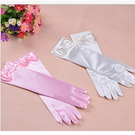 Gants pour fille en satin - Ref 2150601 Image 1