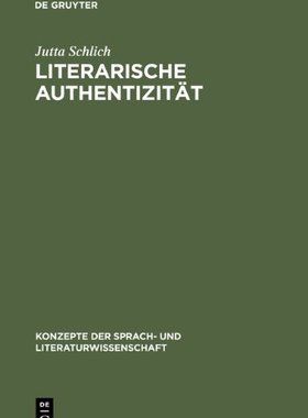 【预售】Literarische Authentizitat
