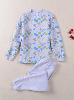 包邮三枪迪士尼专柜正品 28625 米奇男童舒木尔暖棉圆领内衣套装