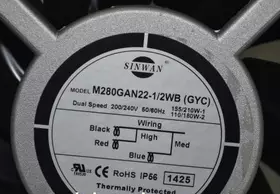 全新原装台湾信湾 M280GAN22-1/2WB 28089 230V全铁叶耐高温风扇