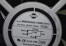 M280GAN22 2WB 台湾信湾 全铁叶耐高温风扇28080 28089 230V