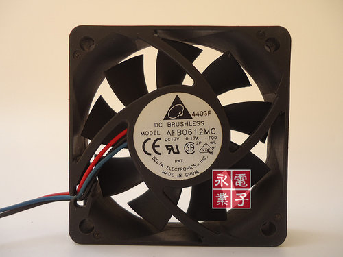 原装台达 AFB0612MC 6015 12V 0.17A 双滚珠 三线测速CPU散热风扇