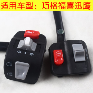 摩托车迅鹰组合开关 电动车巧格福喜左右开关 电摩喇叭转向灯配件