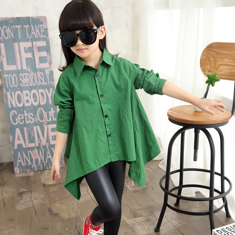 Chemise fille à manche longue - Ref 2085376 Image 1