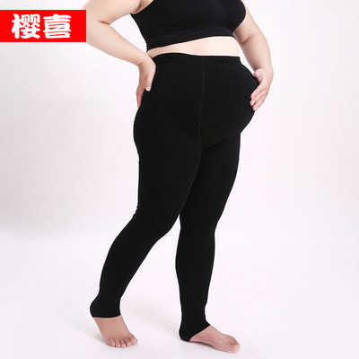 秋冬季宽松托腹女士加厚保暖裤子